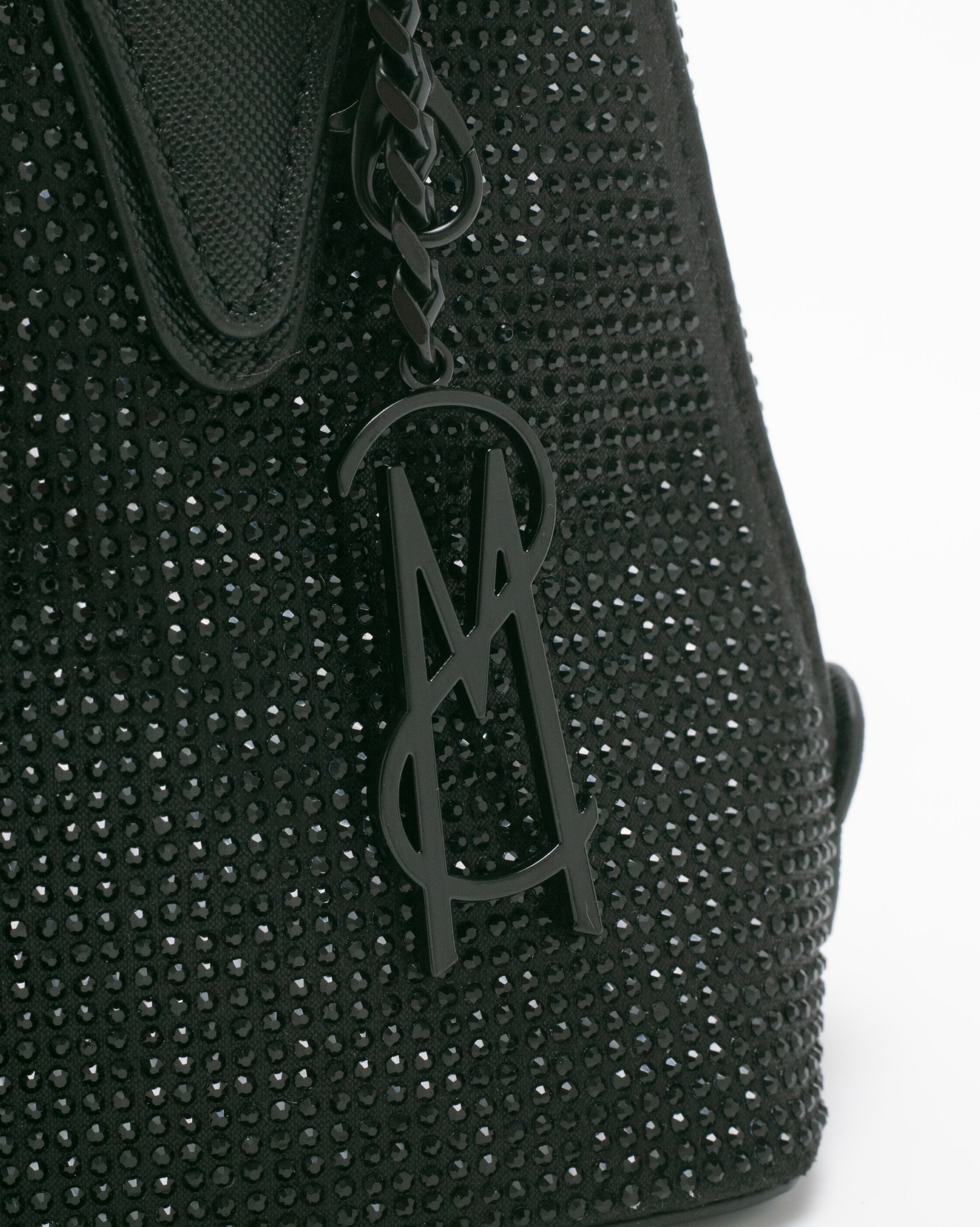 BHOPE-G 奢華閃鑽大開口兩用小包-黑色