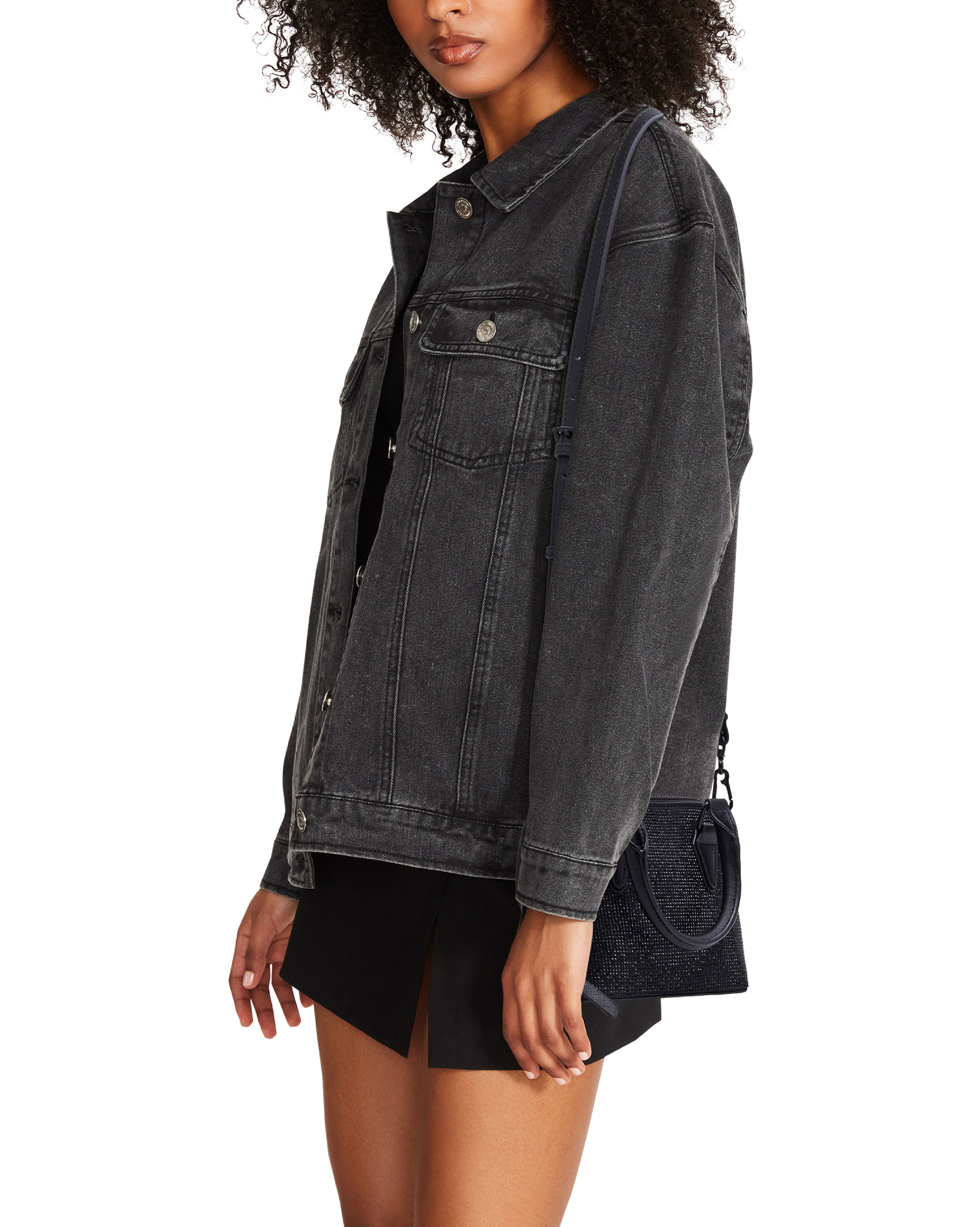 BHOPE-G 奢華閃鑽大開口兩用小包-黑色