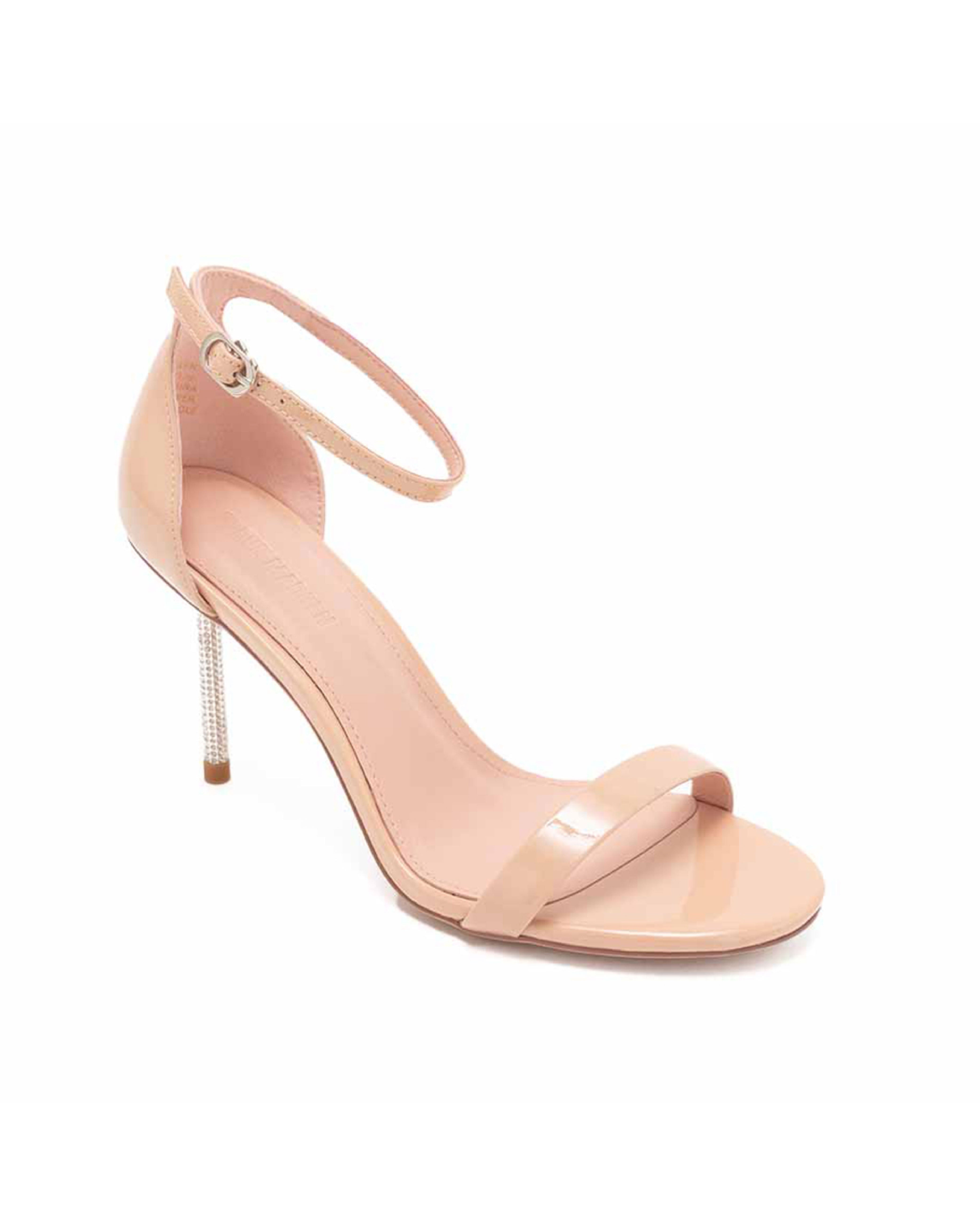 TWHELEN 經典一字帶繞頸涼跟鞋-鏡粉