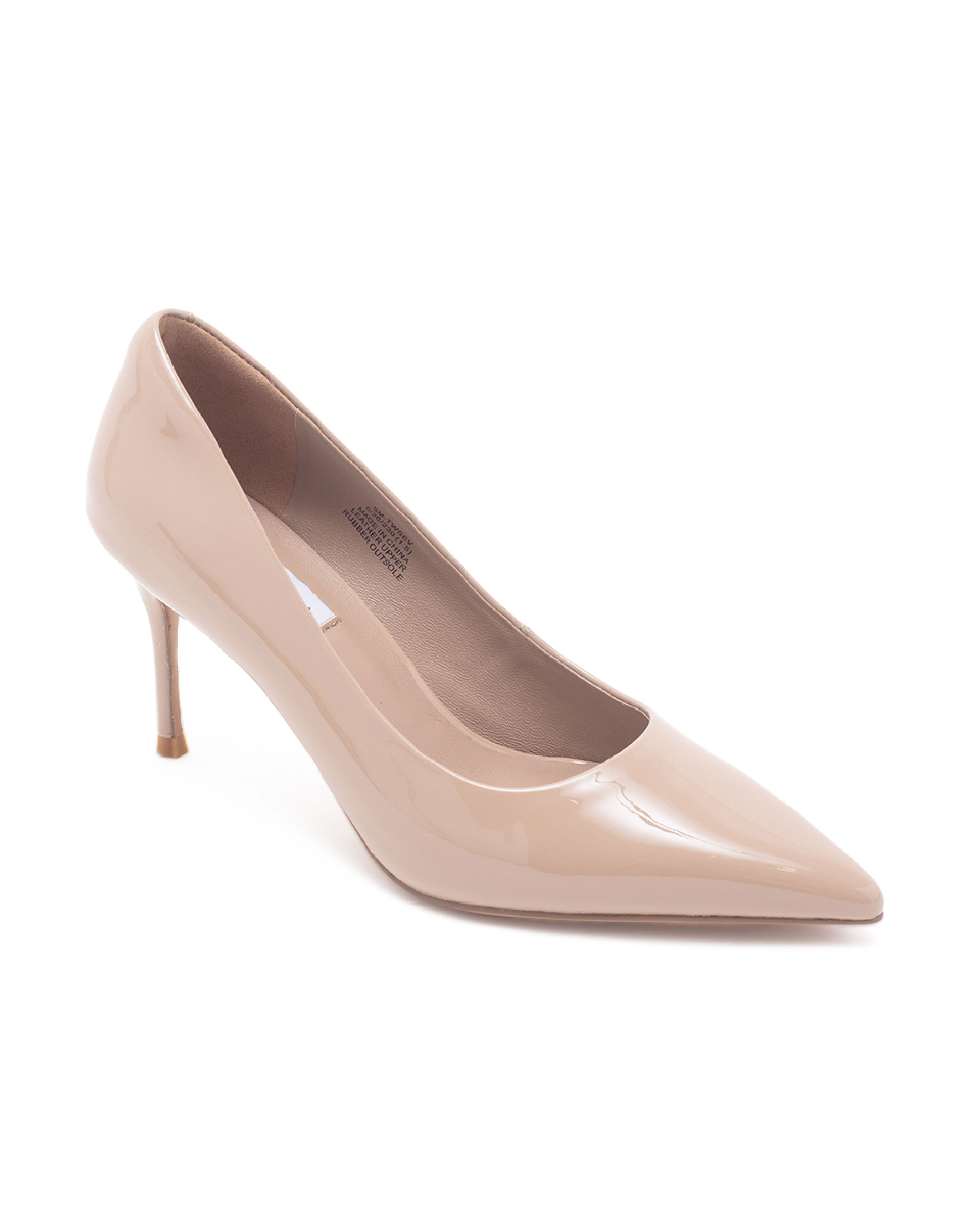 TWSEV 經典時尚素面高跟鞋-鏡粉