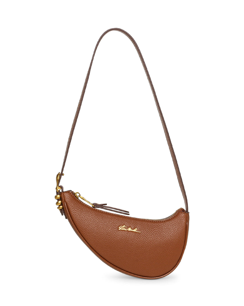 【線上獨家款】BICY 經典素色馬鞍肩背包-棕色