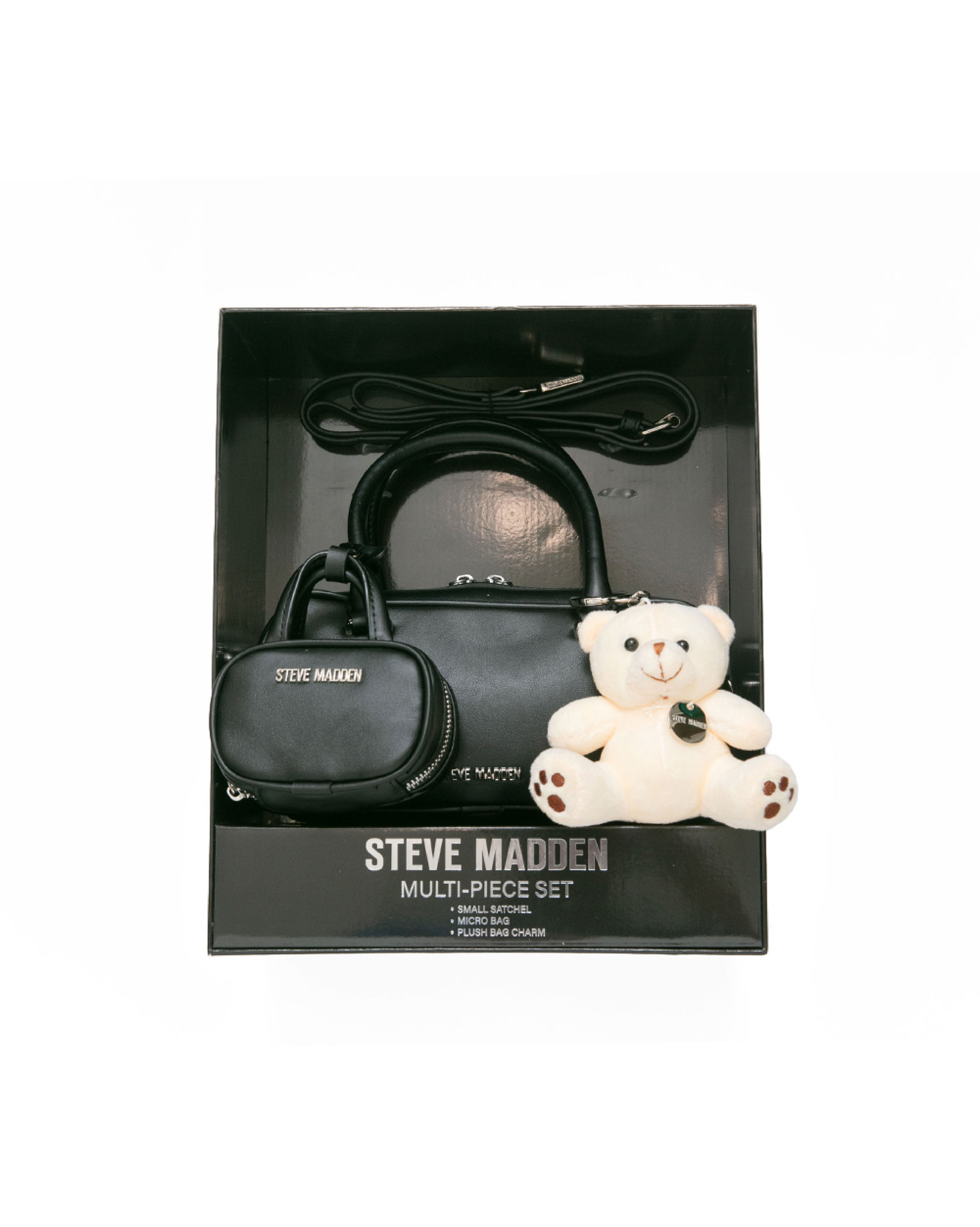 素面法棍小包三件禮盒組-黑色