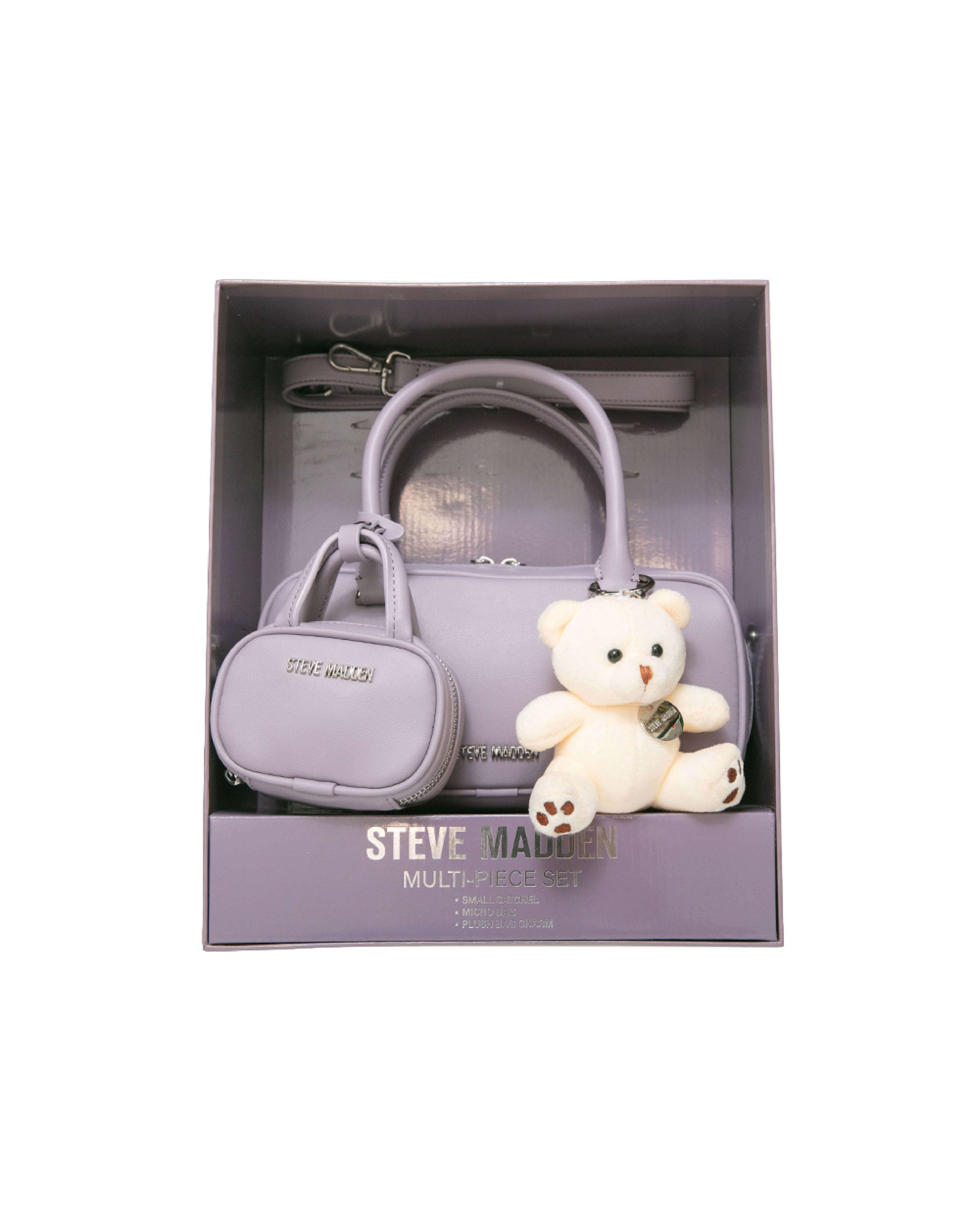 素面法棍小包三件禮盒組-紫色