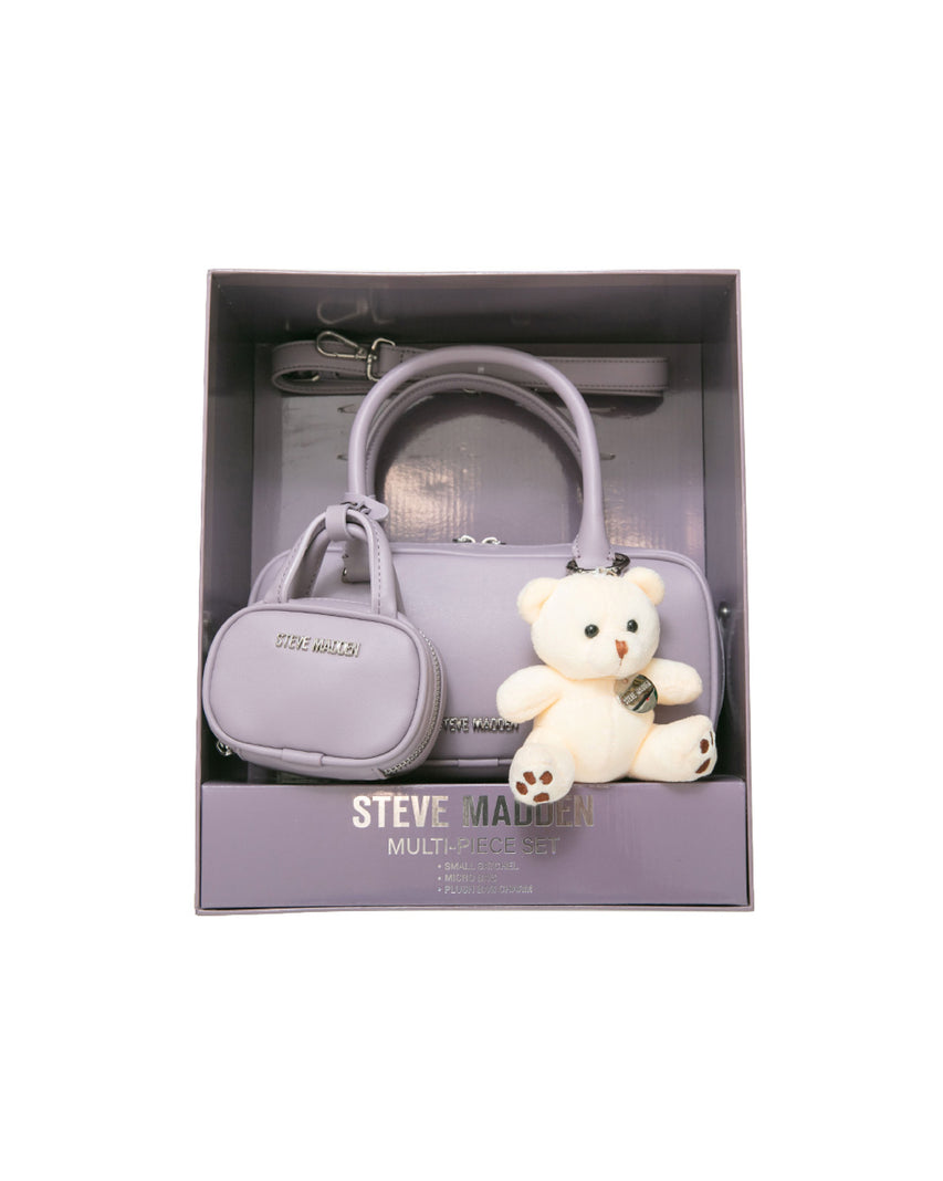 素面法棍小包三件禮盒組-紫色