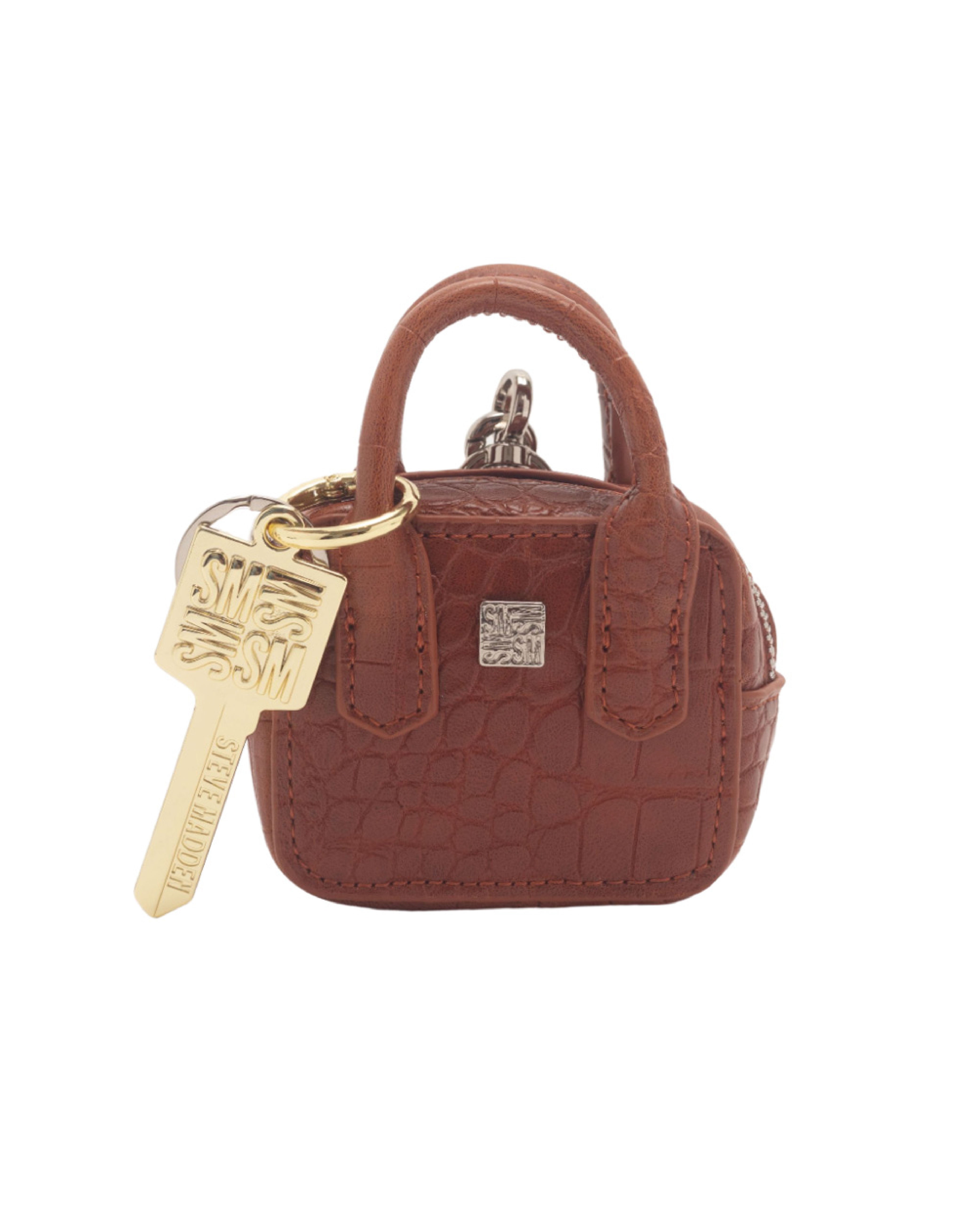 【線上獨家款】D-VOYAGE 手提包造型吊飾-咖啡色