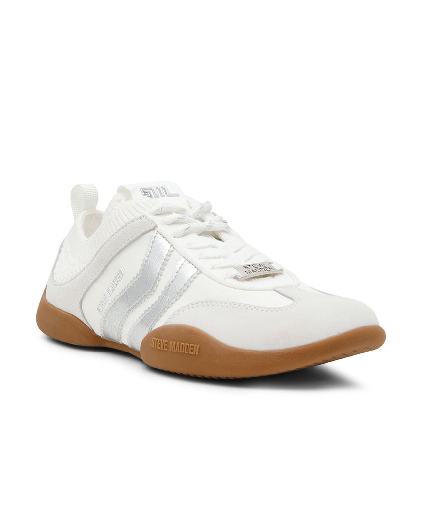 BISCOTTI 編織拼接綁帶德訓鞋-白色