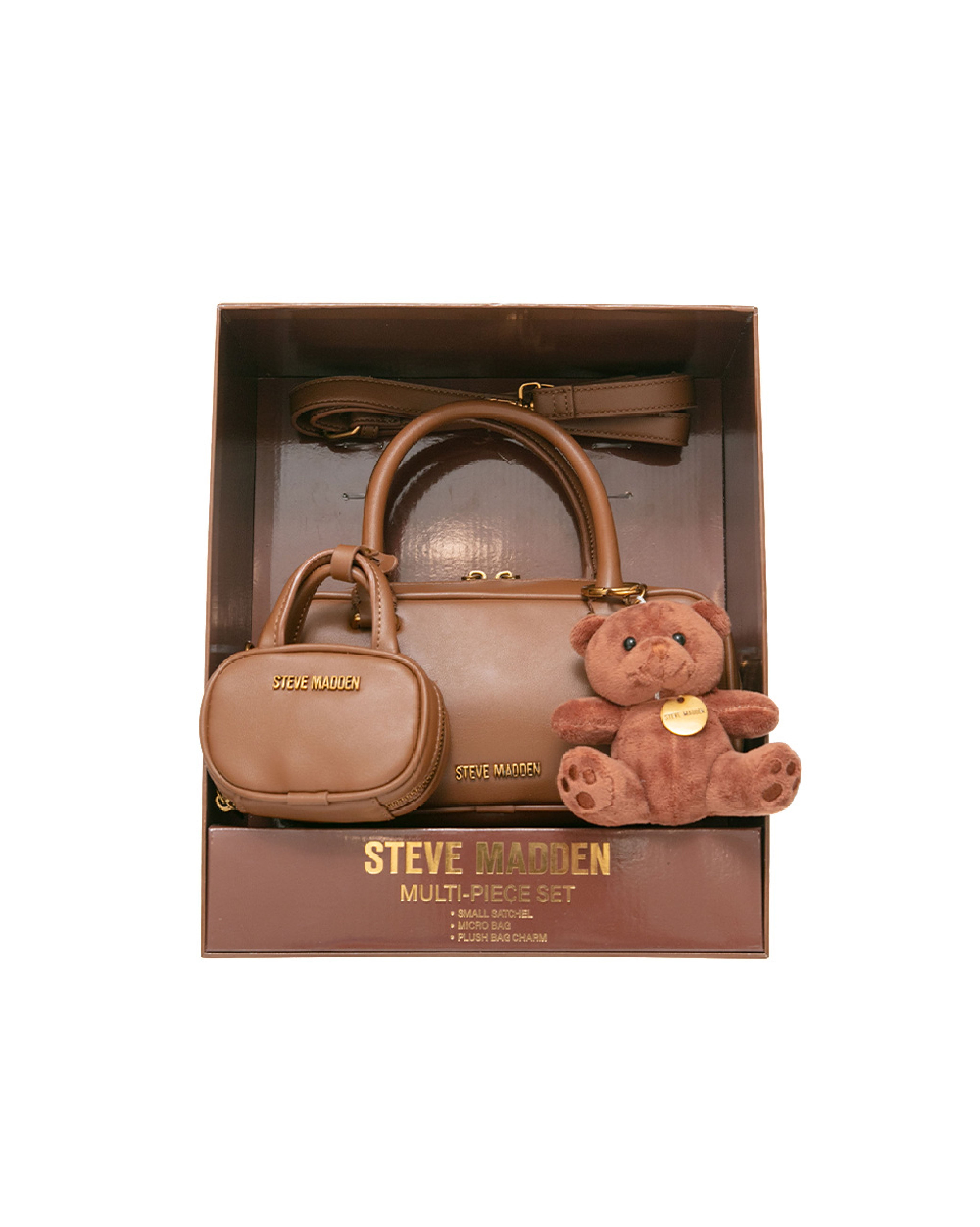 素面法棍小包三件禮盒組-咖啡色