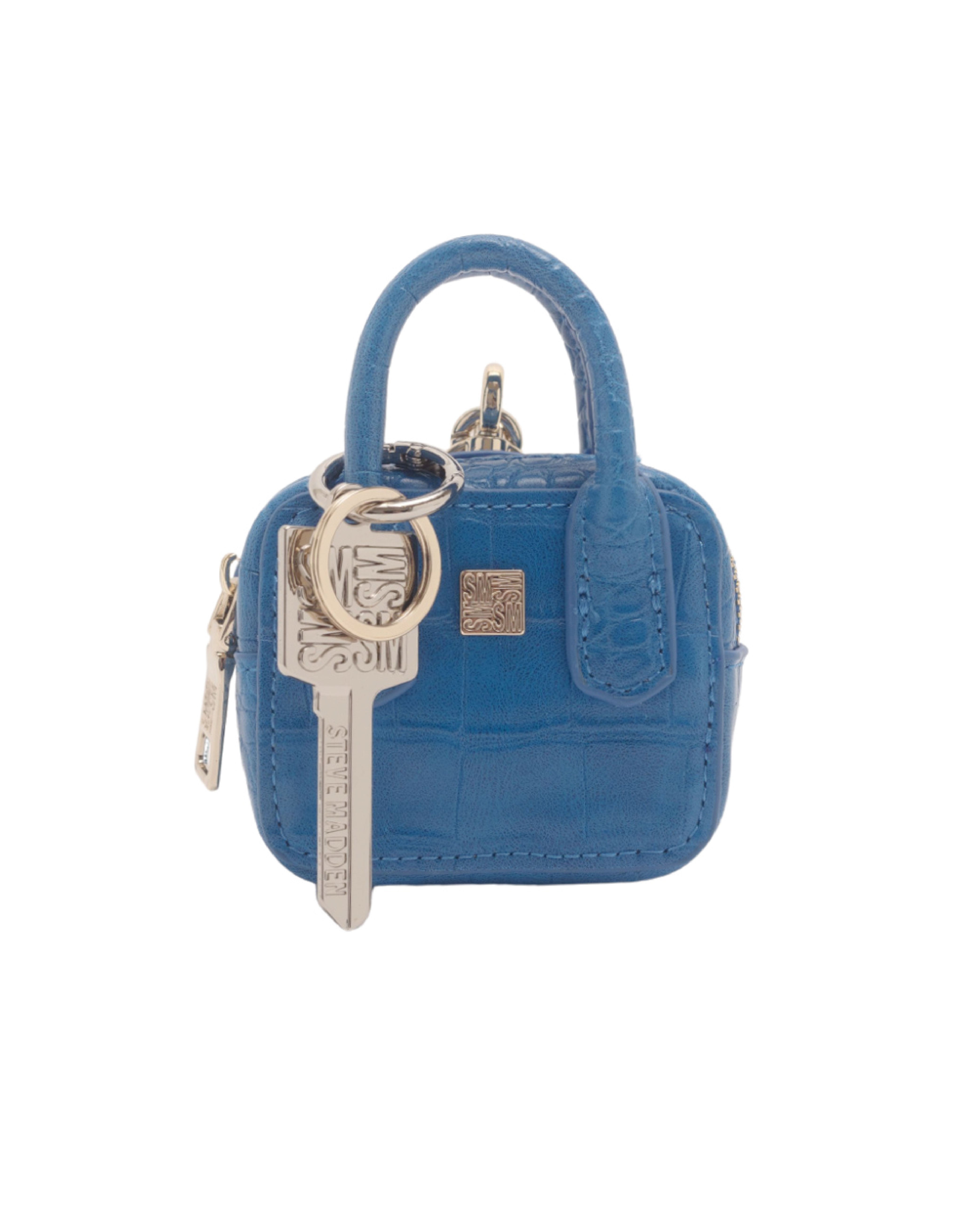 【線上獨家款】D-VOYAGE 手提包造型吊飾-藍色