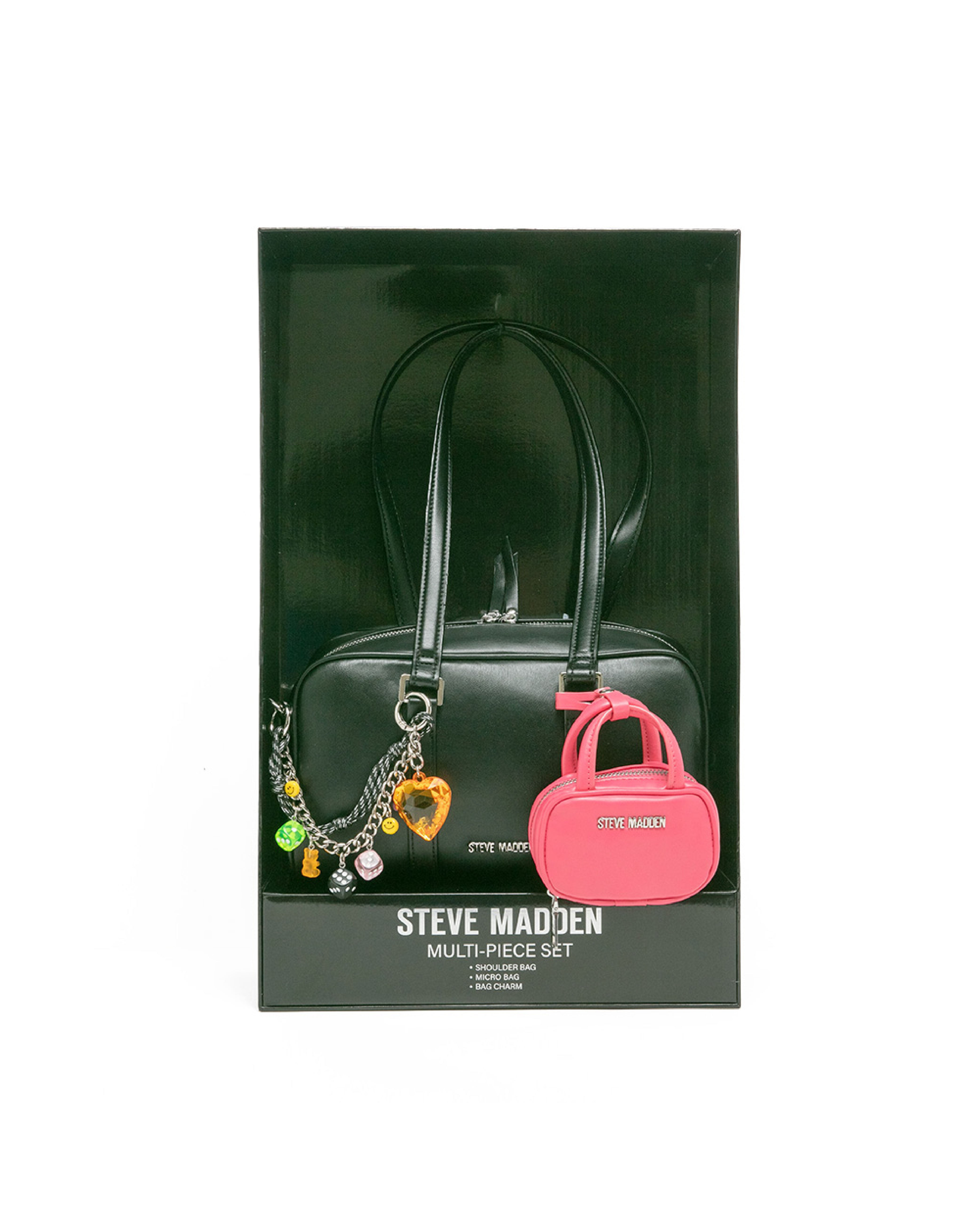 潮流撞色耳機包/法棍肩背包禮盒-黑色