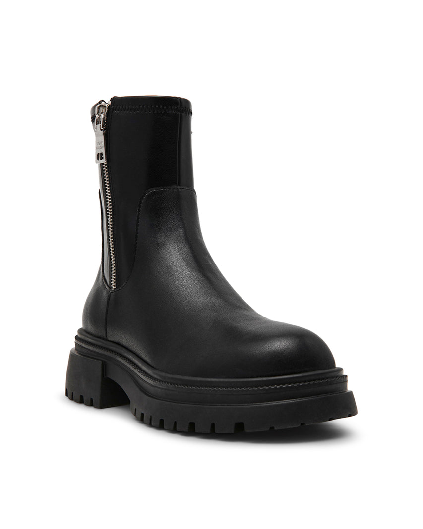 ROADMAP 率性素面厚底中筒靴-黑色