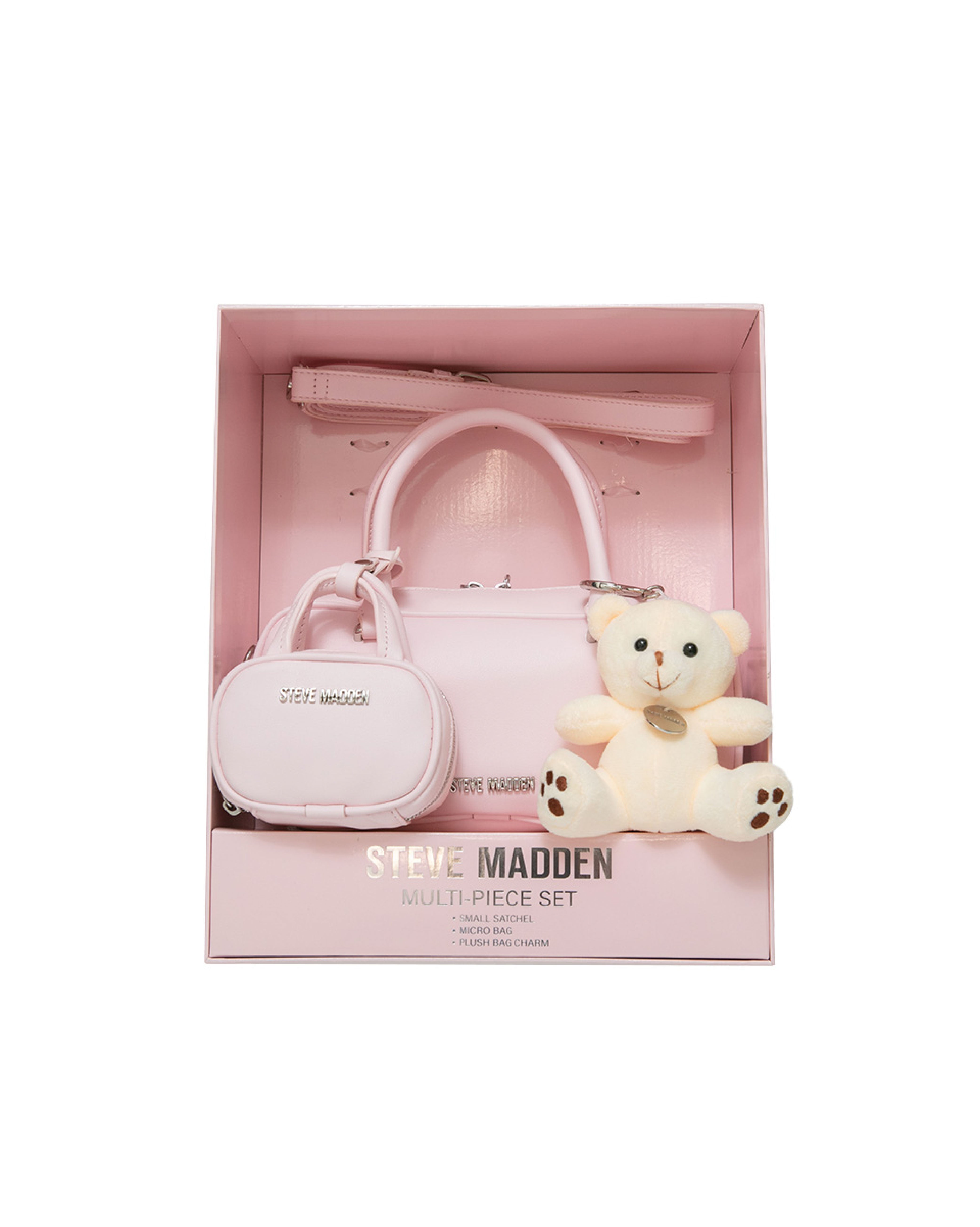 素面法棍小包三件禮盒組-粉色