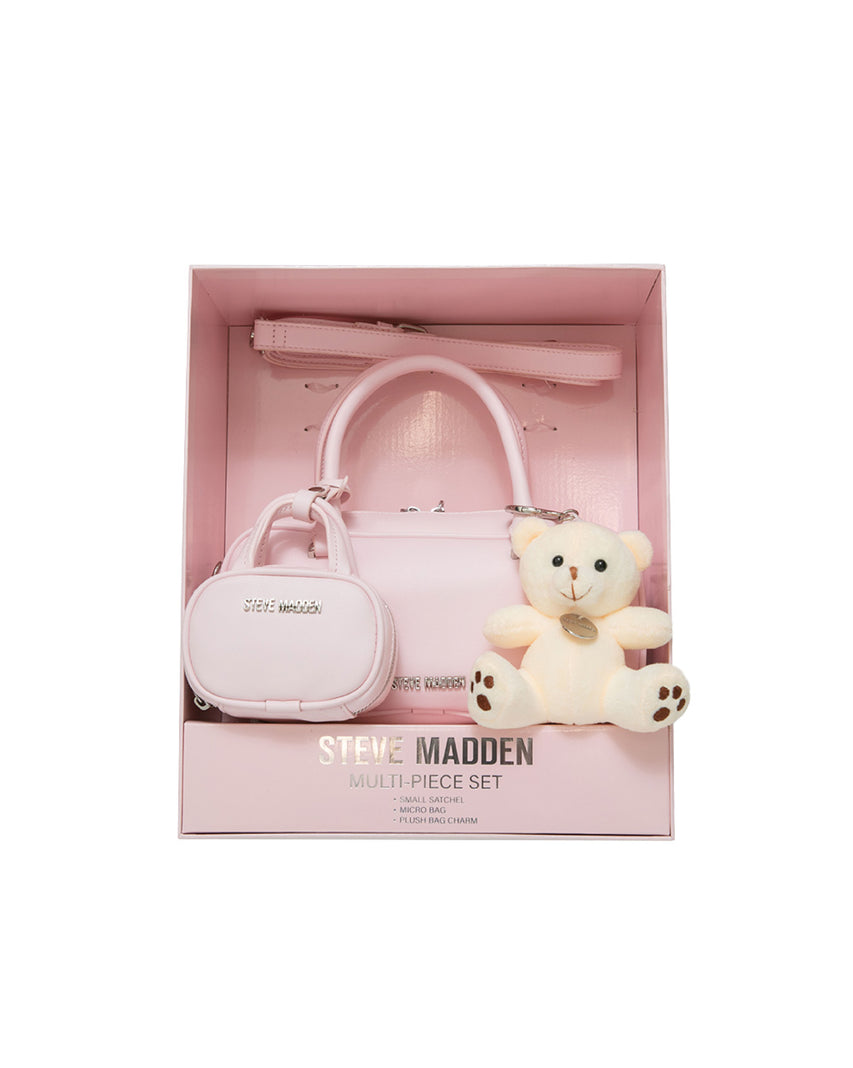 素面法棍小包三件禮盒組-粉色