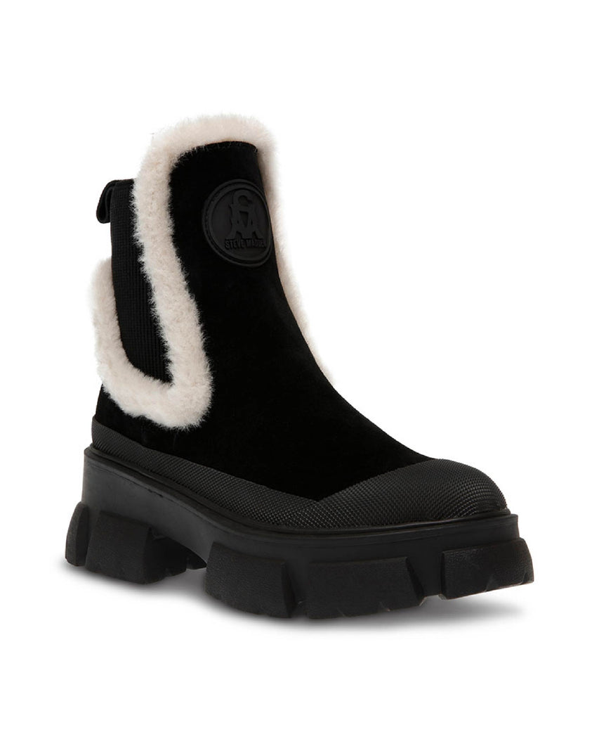 TOWNSHIP 絨面毛邊切爾西短靴-黑色