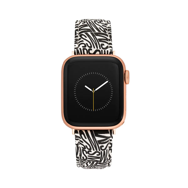 Apple Watch® LOGO WATCH BAND BLACK/WHITE