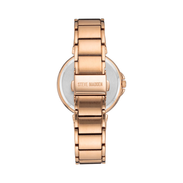 CLEAN LINE LINK WATCH ROSE GOLD
