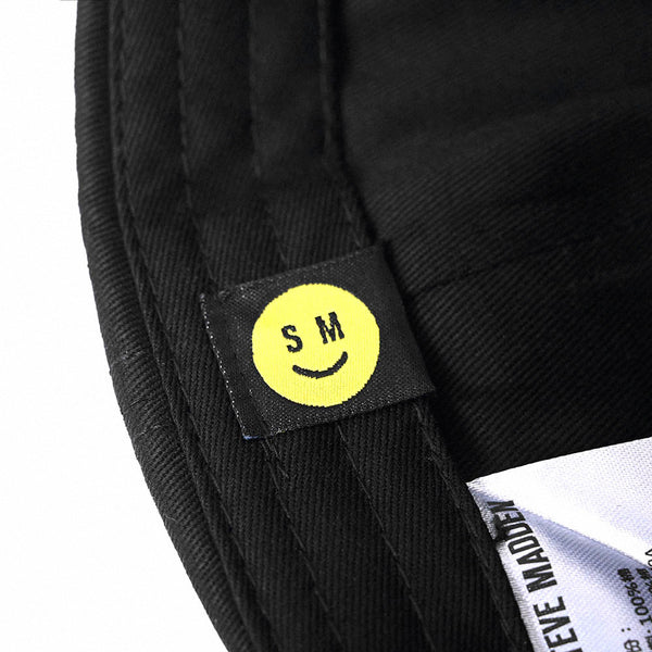 LOGO EMBROIDERED BASEBALL CAP - BLACK