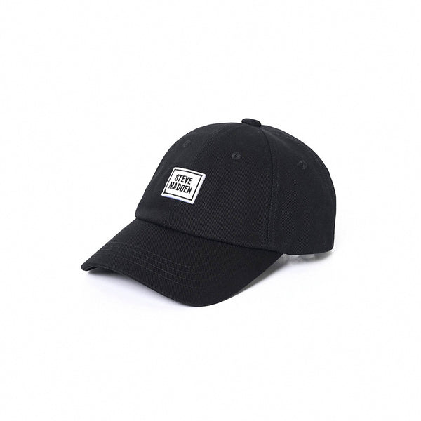 Square Embroidered Old Hat - Black