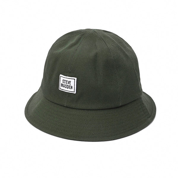 方形刺繡漁夫帽-墨綠色