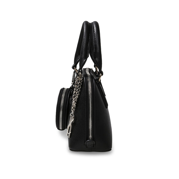 BRULING plain leather hand bag - black