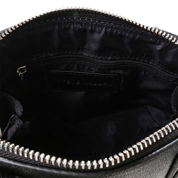 BRULING plain leather hand bag - black