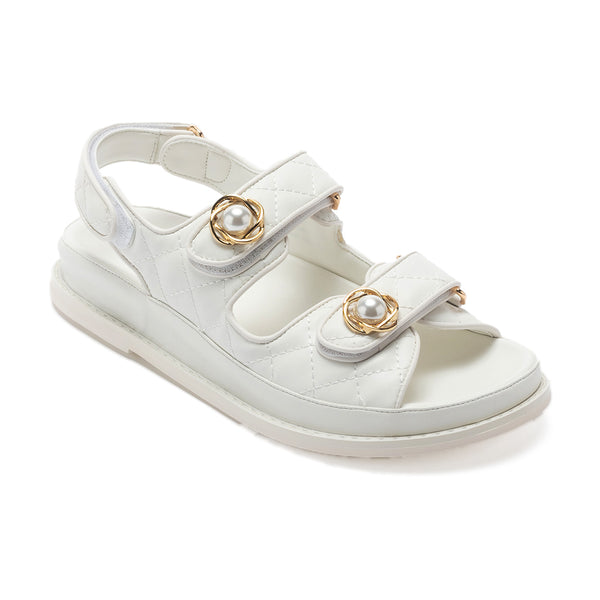 TMBER Diamond Devil Sandals - White