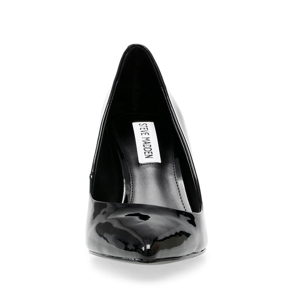NOTARY Pointed Toe All-Match High Heels - Mirror Black