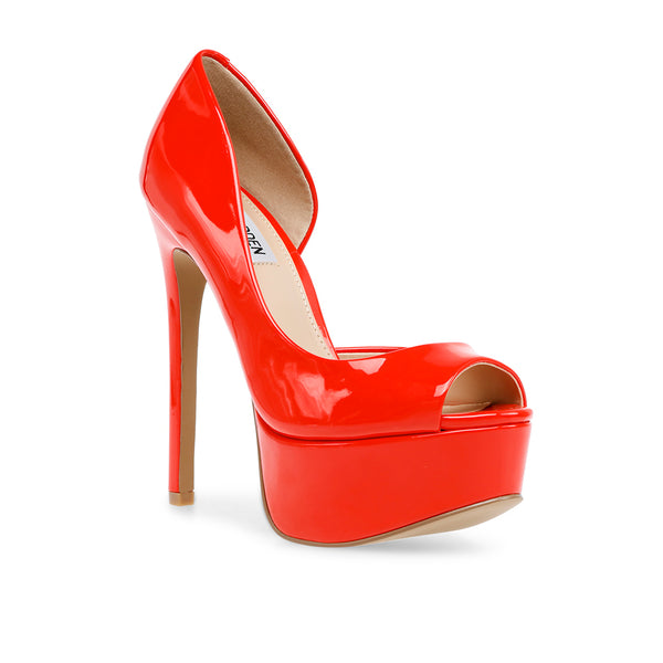 DYNAMIC High Sole Tail Fish Mouth High Heels-Red