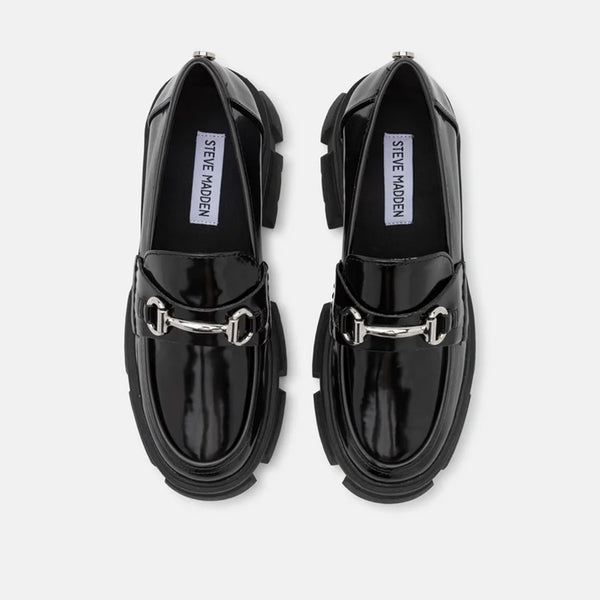 TRIFECTA Horsebit Platform Shoes - Black