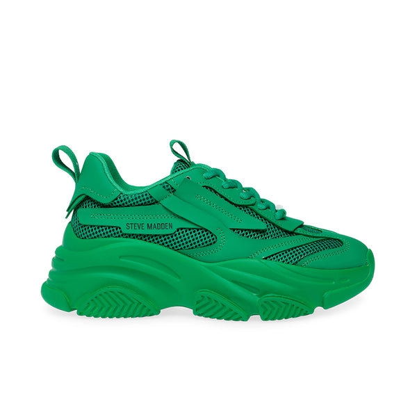 POSSESSION Thick Soled Samurai Dad Shoes-Green