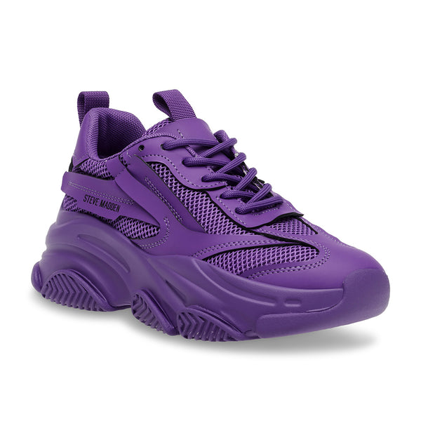 POSSESSION Thick-soled Samurai Dad Shoes-Purple