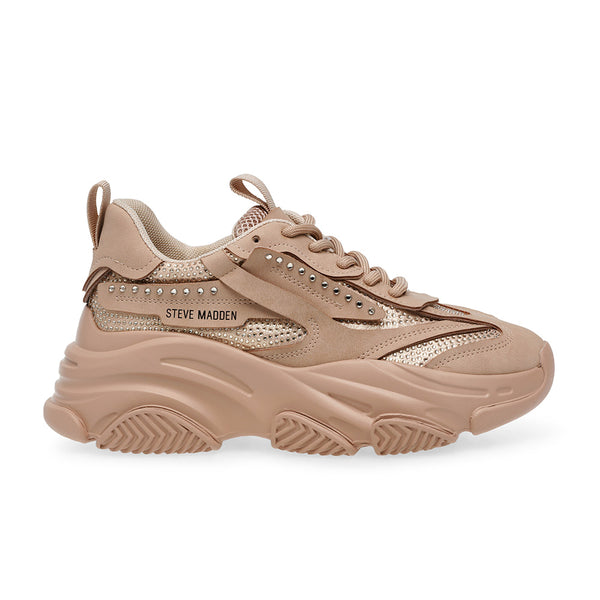 POSSESION-R Drilled thick-soled samurai daddy shoes-milk brown