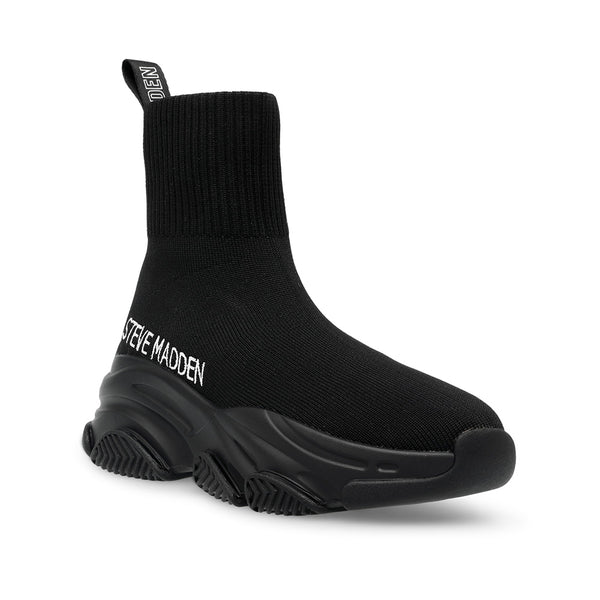 PRODIGY Woven Plain Sock Sneakers - Black