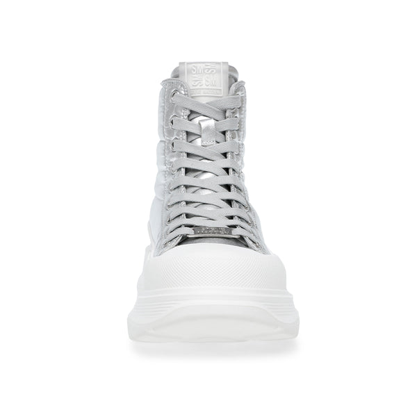 CASTER Thick Sole Lace-Up Casual Shoes-Silver