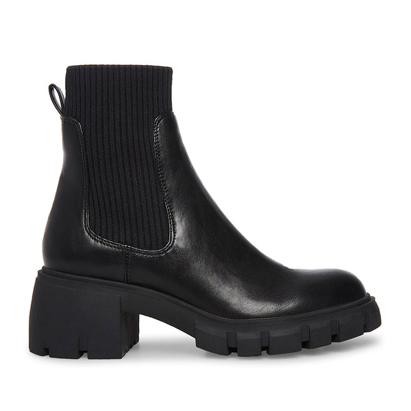 HUTCH Plain Sock Chelsea Boots - Black