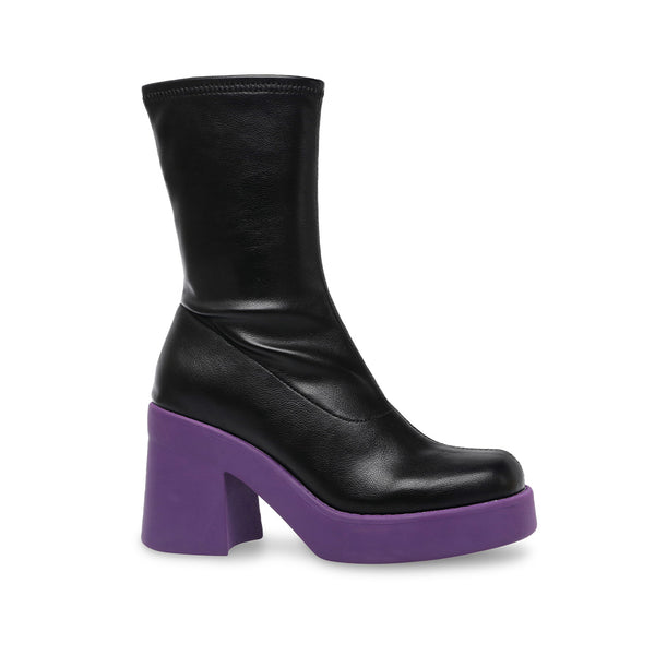 UPTAKE 撞色厚底台套靴-紫色