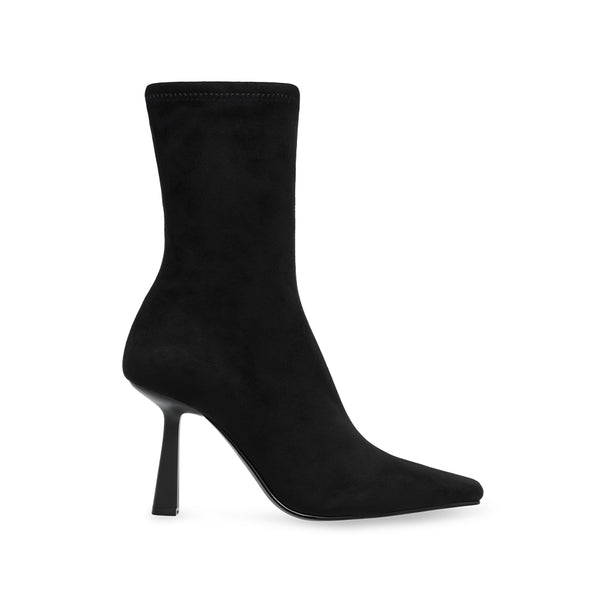 VAKAY Fleece Pointed Toe Stiletto Boots - Black