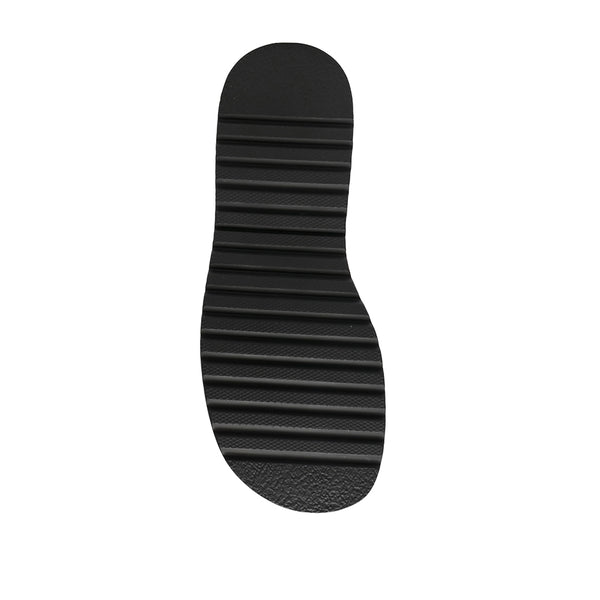 DAGGET Stitching Knit Platform Sock Boots - Black