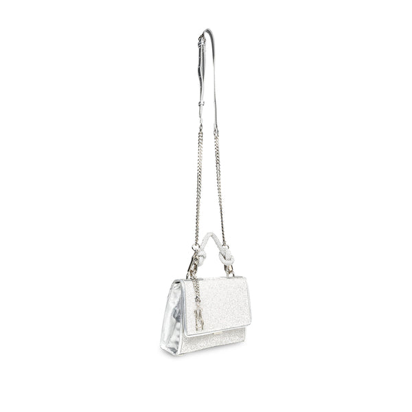 BKNOTTED Thin Diamond Kink Crossbody Bag - Silver