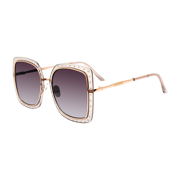 ROSALIE-square frame thin edge sunglasses-pink 
