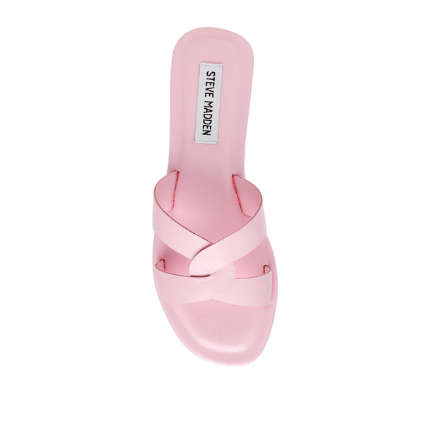 PRECISELY Cross Kink Flat Sandals - Pink