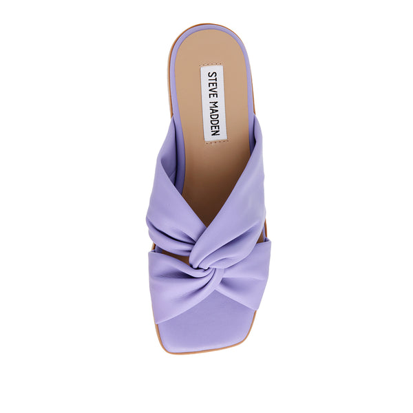 HOORAY Square Toe Cloud Cross Strap Sandals-Purple