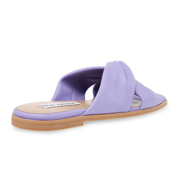 HOORAY Square Toe Cloud Cross Strap Sandals-Purple