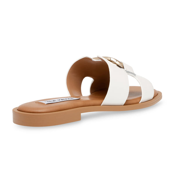 GO-GETTER Buckle Basket Air Cool Slippers-White