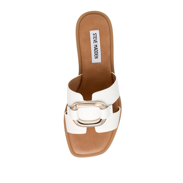 GO-GETTER Buckle Basket Air Cool Slippers-White