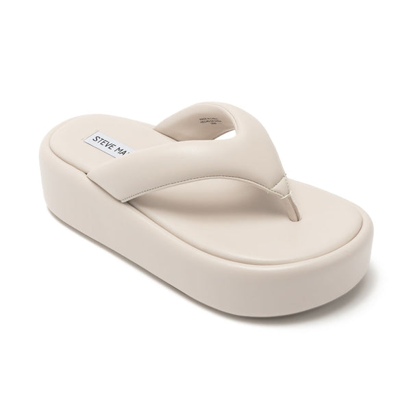 OH YEAH Thick Soled Sandals and Slippers-Beige Beige