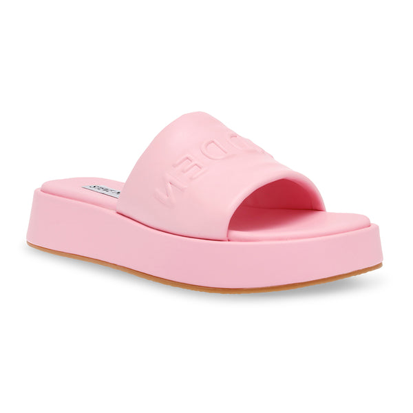 BEWILD embossed platform sandals and slippers - pink