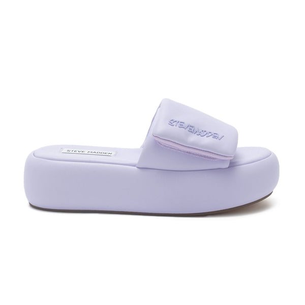 SWOOSH Chubby Platform Sandals and Slippers-Purple