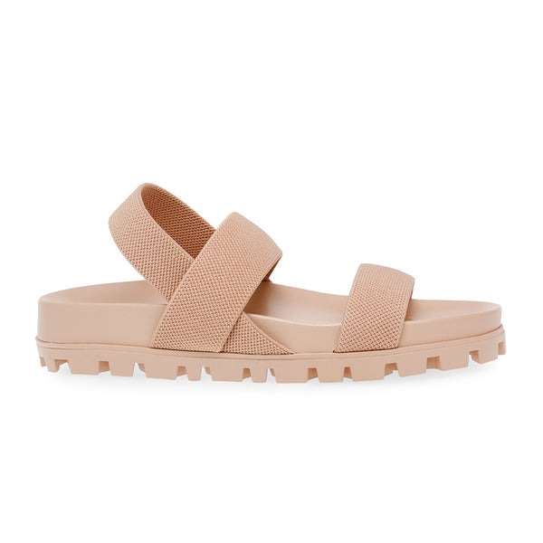 SWAGGY Elastic Strap Flat Sandals - Apricot Pink
